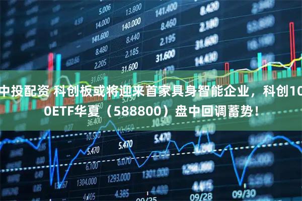 中投配资 科创板或将迎来首家具身智能企业，科创100ETF华夏（588800）盘中回调蓄势！
